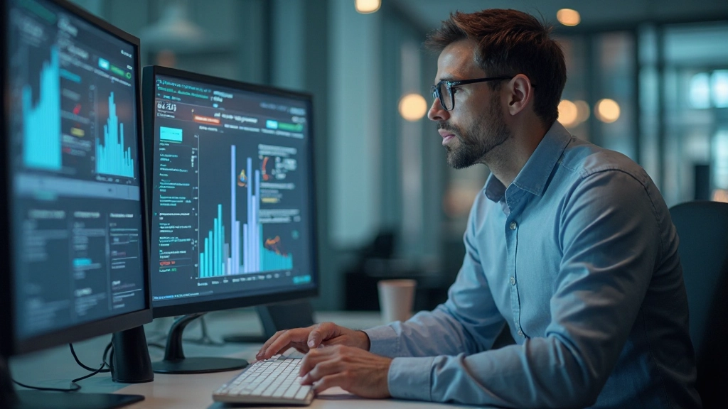 Профессиональная рабочая станция с организованными документами и цифровыми инструментами